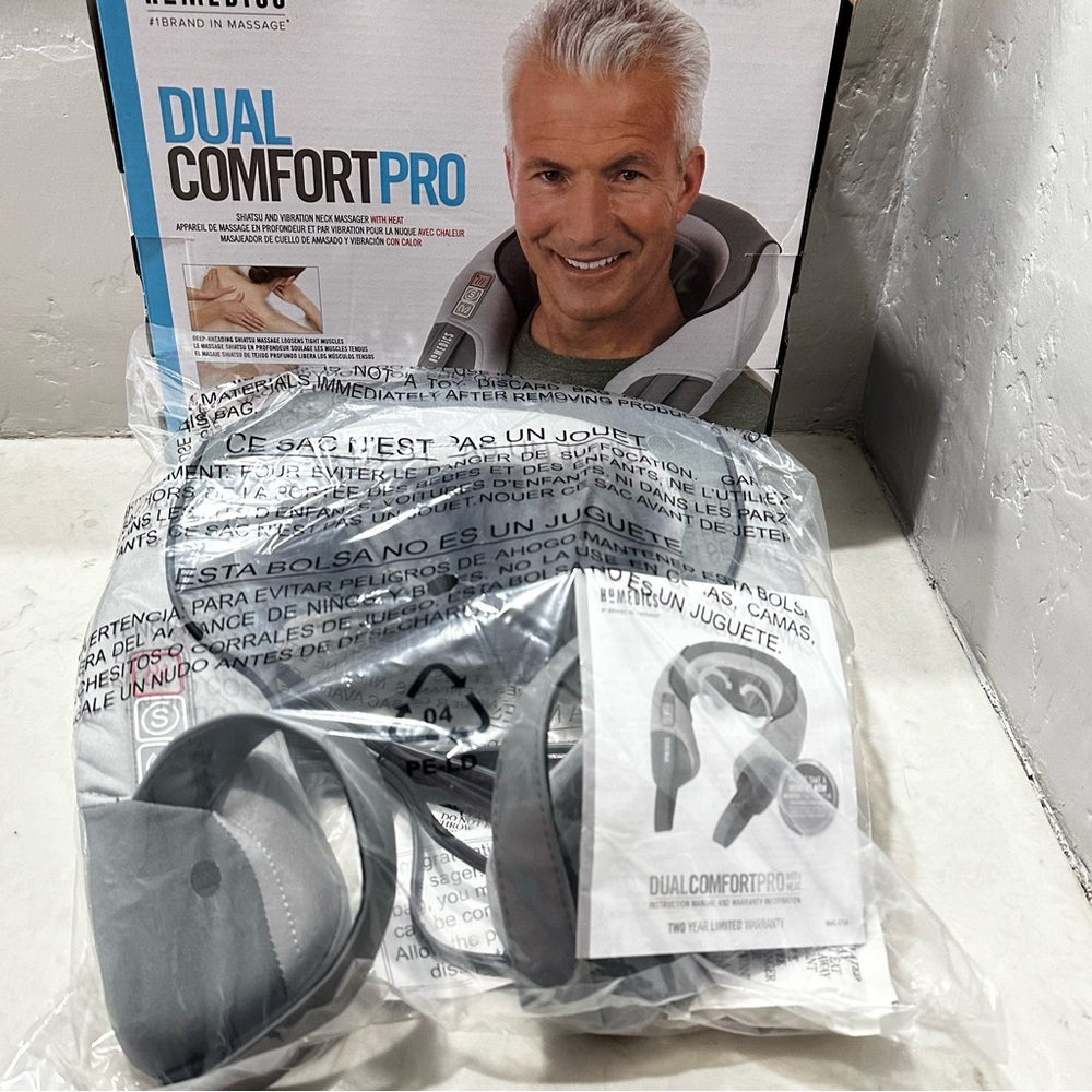 HoMedics Neck Massager DUAL COMFORT PRO Shiatsu and Vibration with Heat